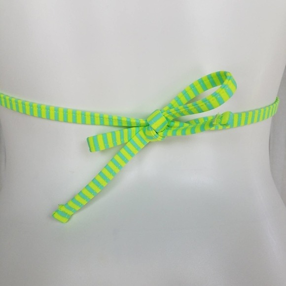 InMocean Green Striped Push-up Bra String Bikini - Picture 4 of 7